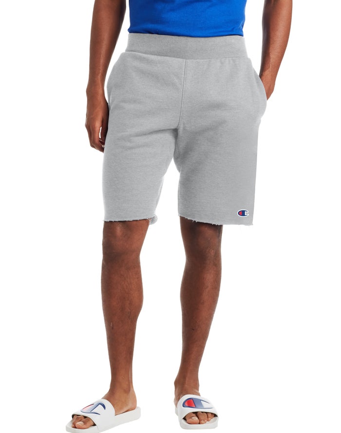 Champion Korte Broek Heren - Grijs - Reverse Weave Cut-Off ( 732910-DRM )